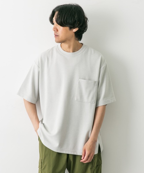 [A|X] コットンショートスリーブクルーネックTシャツ コットン天竺 シャツコンビショートスリーブクルーネックプル