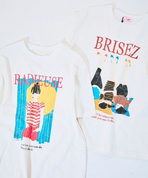 ELLEgirl(エルガール)の「グラフィックプリントTシャツ【ELLEgirl/エル ガール】(Tシャツ/カットソー・レディース・ホワイト/ホワイト系その他・FREE)」の5枚目の写真