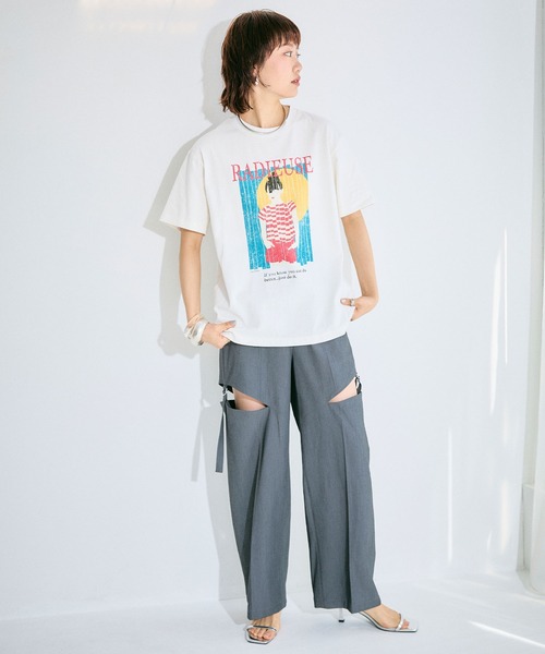 ELLEgirl(エルガール)の「グラフィックプリントTシャツ【ELLEgirl/エル ガール】(Tシャツ/カットソー・レディース・ホワイト/ホワイト系その他・FREE)」の15枚目の写真