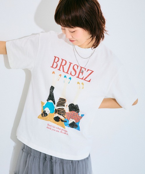 ELLEgirl(エルガール)の「グラフィックプリントTシャツ【ELLEgirl/エル ガール】(Tシャツ/カットソー・レディース・ホワイト/ホワイト系その他・FREE)」の12枚目の写真
