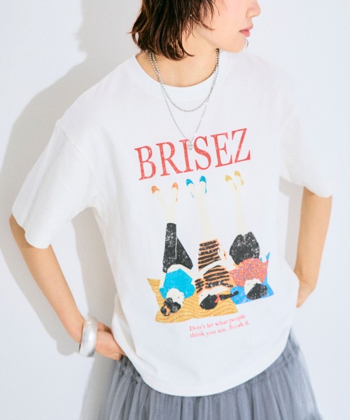 ELLEgirl(エルガール)の「グラフィックプリントTシャツ【ELLEgirl/エル ガール】(Tシャツ/カットソー・レディース・ホワイト/ホワイト系その他・FREE)」の13枚目の写真