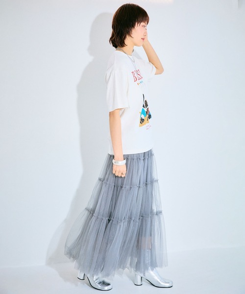 ELLEgirl(エルガール)の「グラフィックプリントTシャツ【ELLEgirl/エル ガール】(Tシャツ/カットソー・レディース・ホワイト/ホワイト系その他・FREE)」の9枚目の写真