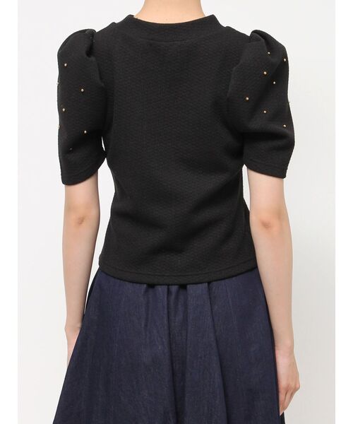 RESEXXY（リゼクシー）の「ゴールドポイントパワショルトップス（Tシャツ/カットソー・レディース・ライトグレー/レッド/ブラック・FREE）」の9枚目の写真