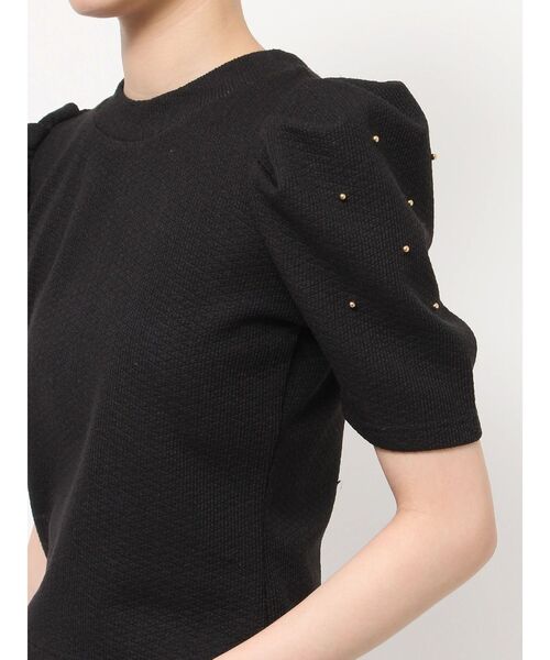 RESEXXY（リゼクシー）の「ゴールドポイントパワショルトップス（Tシャツ/カットソー・レディース・ライトグレー/レッド/ブラック・FREE）」の11枚目の写真