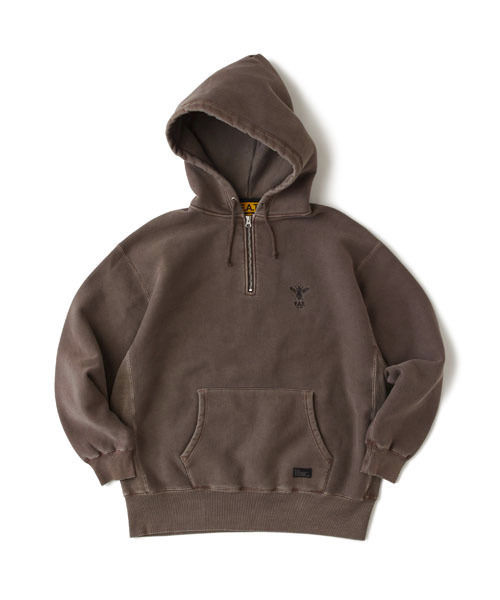 FAT(エフエイティー)の「HALFMENT(パーカー・メンズ・オリーブ/チャコールグレー/ブラウン・TITCH(M)/SKINNY(L)/FAT(XL)/JUMBO(XXL))」の3枚目の写真