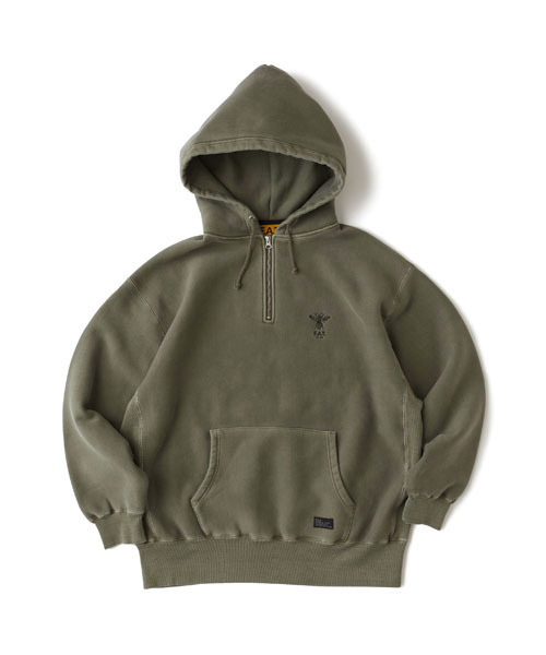 FAT(エフエイティー)の「HALFMENT(パーカー・メンズ・オリーブ/チャコールグレー/ブラウン・TITCH(M)/SKINNY(L)/FAT(XL)/JUMBO(XXL))」の1枚目の写真