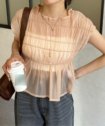 Thevon | シャーリングシアーフレンチブラウス(シャツ/ブラウス)