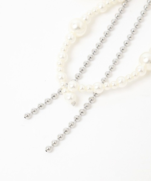 HARE（ハレ）の「パールリボンピアス(HAERE)（ピアス（両耳用）・レディース・シルバー・FREE）」の12枚目の写真