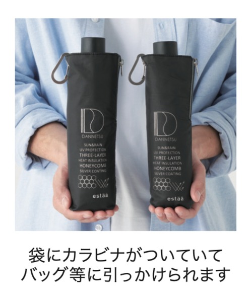 遮光 晴雨兼用 折りたたみ日傘 断熱パラソル 'ハニカム” 60