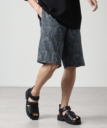 Art re A select（アトリエセレクト）の「【MADE IN JAPAN】 ヴィンテージペイズリー 古着風 リラックスフィット イージーショートパンツ（その他パンツ）」
