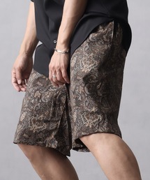 Art re A select（アトリエセレクト）の「【MADE IN JAPAN】 ヴィンテージペイズリー 古着風 リラックスフィット イージーショートパンツ（その他パンツ）」
