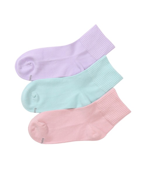 HANES（ヘインズ）の「【Hanes/ヘインズ】レディース 【3足組】クォーターレングスソックス（ソックス/靴下・レディース・その他/その他1・SMALL）」の2枚目の写真