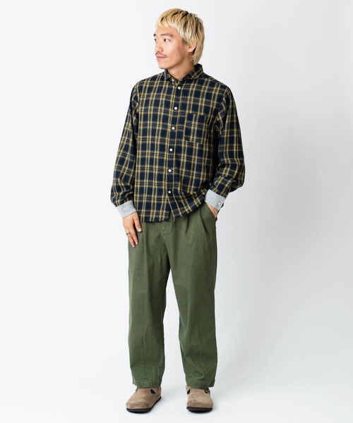 2WAYショールカラーチェックネルシャツ | ジムマスター（gym