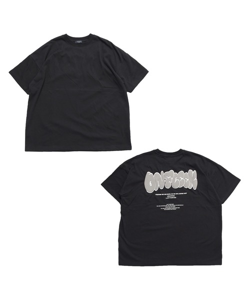 GLAZOS（グラソス）の「【大人向けサイズあり】【STREET】【防汚加工】バックグラフィック発泡プリントビッグ半袖Tシャツ（Tシャツ/カットソー・キッズ・ブラック/ホワイト/ライトグリーン/ネイビー・140cm/150cm/160cm/170cm）」の3枚目の写真