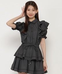 REDYAZEL | コットンフリルシャツブラウス(シャツ/ブラウス)