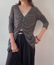 Omekashi | チュールギャザー3WAYカーディガン(カーディガン/ボレロ)