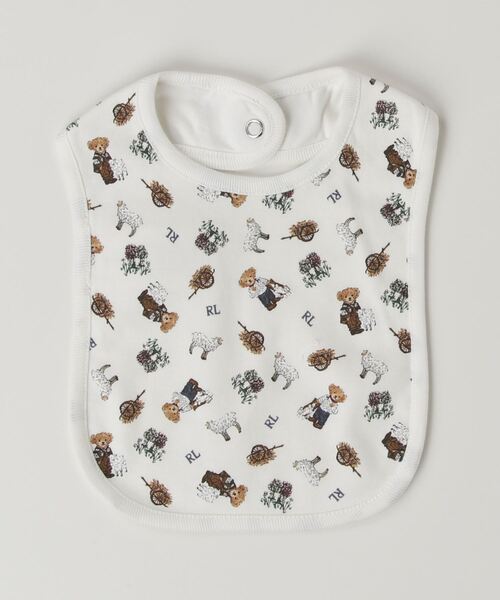 POLO RALPH LAUREN CHILDRENSWEAR（ポロ ラルフ ローレン チルドレンズウェア）の「Polo ベア コットン インターロック ビブ（スタイ/よだれかけ・キッズ・マルチ・ONE）」の3枚目の写真