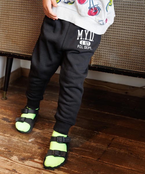 MAKE YOUR DAY（メイクユアデイ）の「MYDカットソージョガーパンツ■80～140cm（スウェットパンツ・キッズ・ブラック/パープル/ネイビー/グレー・110/120/80/130/140/90/100）」の5枚目の写真