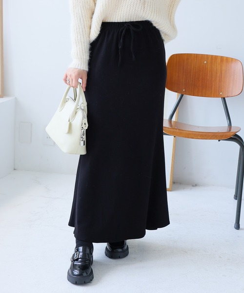 Doula Doula（ドゥーラドゥーラ）の「マーメイドニットスカート（スカート・レディース・ベージュ/グレー/ブラック・L/M）」の8枚目の写真