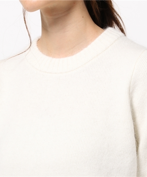 dazzlin(ダズリン)の「アンゴラハーフスリーブトップス(ニット/セーター・レディース・ホワイト/ピンク/ブルー/グレー・FREE)」の9枚目の写真