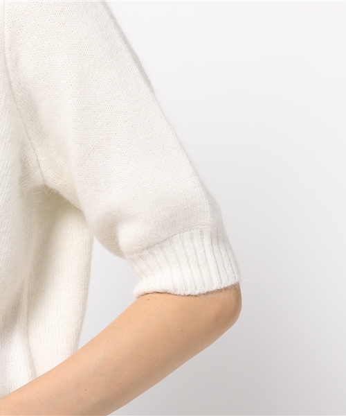 dazzlin(ダズリン)の「アンゴラハーフスリーブトップス(ニット/セーター・レディース・ホワイト/ピンク/ブルー/グレー・FREE)」の10枚目の写真