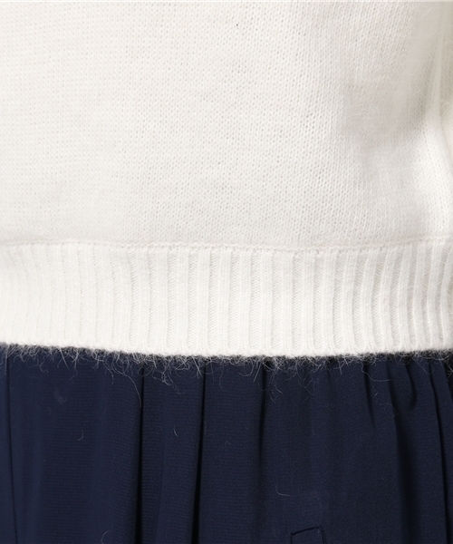 dazzlin(ダズリン)の「アンゴラハーフスリーブトップス(ニット/セーター・レディース・ホワイト/ピンク/ブルー/グレー・FREE)」の11枚目の写真