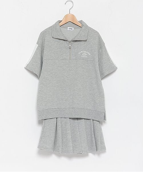 LOVETOXIC(ラブトキシック)の「【LTXC】速乾プリーツSETUP(ワンピース・キッズ・トップグレー/ラベンダー/ブラック・S/M/L)」の2枚目の写真