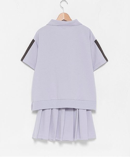 LOVETOXIC(ラブトキシック)の「【LTXC】速乾プリーツSETUP(ワンピース・キッズ・トップグレー/ラベンダー/ブラック・S/M/L)」の4枚目の写真
