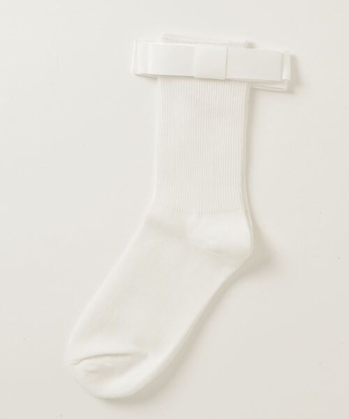 RUBY AND YOU（ルビーアンドユー）の「［select］リボンソックス（ソックス/靴下・レディース・ブラック/ホワイト・FREE）」の3枚目の写真