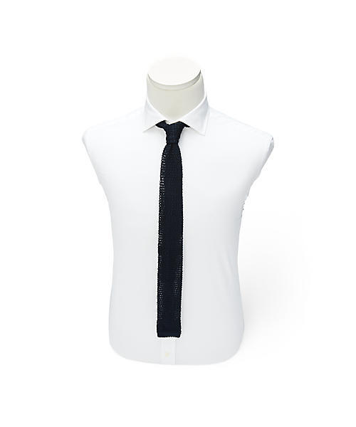 POLO RALPH LAUREN（ポロ ラルフ ローレン）の「ニット シルク ソリッド タイ（ネクタイ・メンズ・ネイビー/ブラック/シルバー・ONE SIZE）」の10枚目の写真