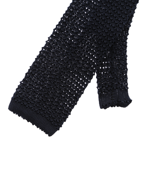 POLO RALPH LAUREN（ポロ ラルフ ローレン）の「ニット シルク ソリッド タイ（ネクタイ・メンズ・ネイビー/ブラック/シルバー・ONE SIZE）」の5枚目の写真