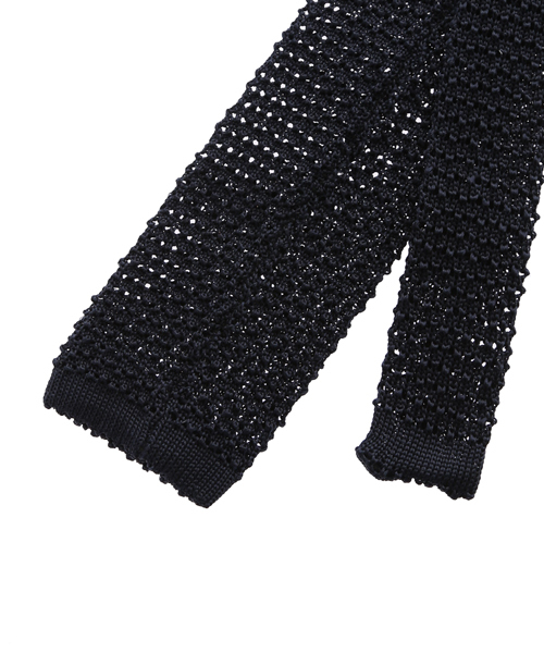 POLO RALPH LAUREN（ポロ ラルフ ローレン）の「ニット シルク ソリッド タイ（ネクタイ・メンズ・ネイビー/ブラック/シルバー・ONE SIZE）」の6枚目の写真