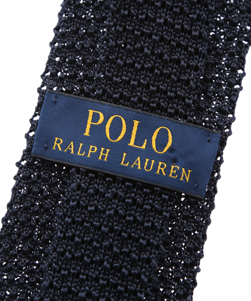 POLO RALPH LAUREN（ポロ ラルフ ローレン）の「ニット シルク ソリッド タイ（ネクタイ・メンズ・ネイビー/ブラック/シルバー・ONE SIZE）」の7枚目の写真
