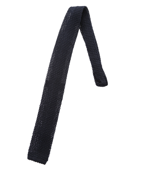 POLO RALPH LAUREN（ポロ ラルフ ローレン）の「ニット シルク ソリッド タイ（ネクタイ・メンズ・ネイビー/ブラック/シルバー・ONE SIZE）」の8枚目の写真