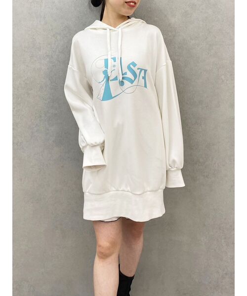 dazzlin（ダズリン）の「【ディズニーコレクション】エルサ/ラインストーンオーバーフーディ（パーカー・レディース・ネイビー/オフホワイト/ブルー・FREE）」の2枚目の写真