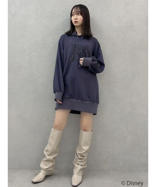 dazzlin（ダズリン）の「【ディズニーコレクション】エルサ/ラインストーンオーバーフーディ（パーカー・レディース・ネイビー/オフホワイト/ブルー・FREE）」の17枚目の写真