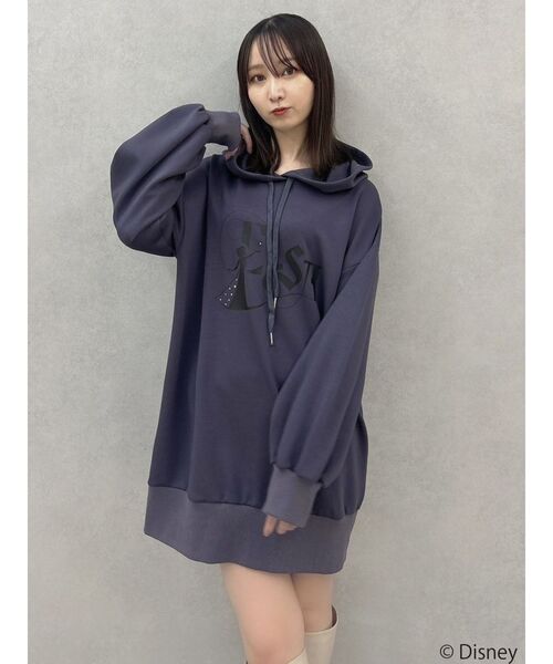 dazzlin（ダズリン）の「【ディズニーコレクション】エルサ/ラインストーンオーバーフーディ（パーカー・レディース・ネイビー/オフホワイト/ブルー・FREE）」の20枚目の写真