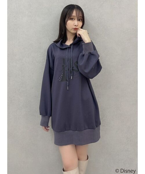 dazzlin（ダズリン）の「【ディズニーコレクション】エルサ/ラインストーンオーバーフーディ（パーカー・レディース・ネイビー/オフホワイト/ブルー・FREE）」の21枚目の写真