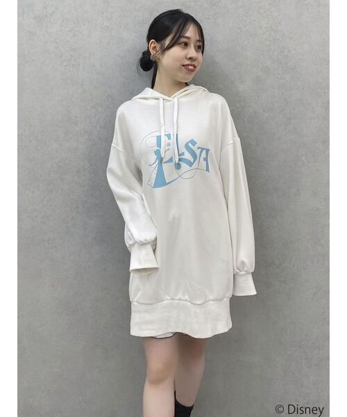 dazzlin（ダズリン）の「【ディズニーコレクション】エルサ/ラインストーンオーバーフーディ（パーカー・レディース・ネイビー/オフホワイト/ブルー・FREE）」の14枚目の写真