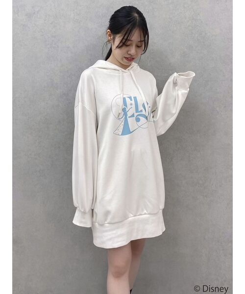 dazzlin（ダズリン）の「【ディズニーコレクション】エルサ/ラインストーンオーバーフーディ（パーカー・レディース・ネイビー/オフホワイト/ブルー・FREE）」の15枚目の写真