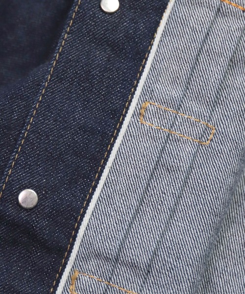 OMNIGOD（オムニゴッド）の「[OMNIGOD womens / オムニゴッド] 12ozセルヴィッチデニム 1stタイプジャケット（デニムジャケット・レディース・ワンウォッシュ・3/2）」の18枚目の写真