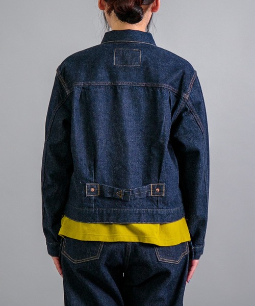 OMNIGOD（オムニゴッド）の「[OMNIGOD womens / オムニゴッド] 12ozセルヴィッチデニム 1stタイプジャケット（デニムジャケット・レディース・ワンウォッシュ・3/2）」の10枚目の写真