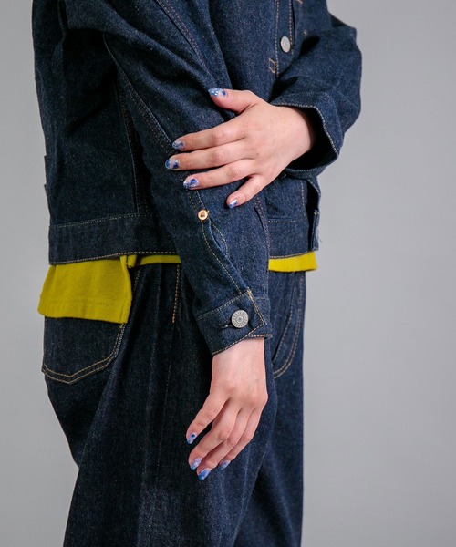 OMNIGOD（オムニゴッド）の「[OMNIGOD womens / オムニゴッド] 12ozセルヴィッチデニム 1stタイプジャケット（デニムジャケット・レディース・ワンウォッシュ・3/2）」の13枚目の写真