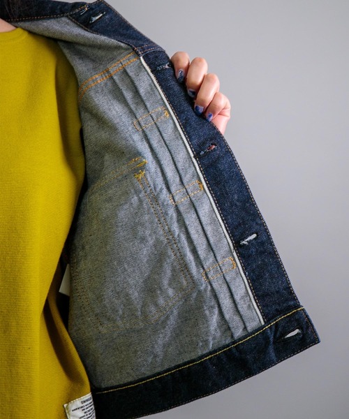 OMNIGOD（オムニゴッド）の「[OMNIGOD womens / オムニゴッド] 12ozセルヴィッチデニム 1stタイプジャケット（デニムジャケット・レディース・ワンウォッシュ・3/2）」の15枚目の写真
