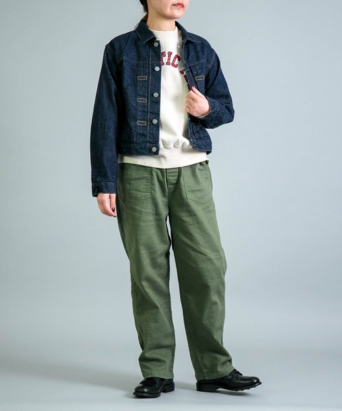 OMNIGOD（オムニゴッド）の「[OMNIGOD womens / オムニゴッド] 12ozセルヴィッチデニム 1stタイプジャケット（デニムジャケット・レディース・ワンウォッシュ・3/2）」の6枚目の写真