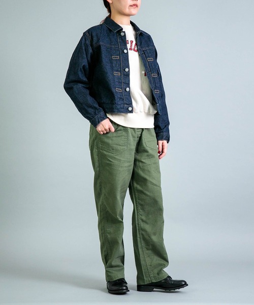 OMNIGOD（オムニゴッド）の「[OMNIGOD womens / オムニゴッド] 12ozセルヴィッチデニム 1stタイプジャケット（デニムジャケット・レディース・ワンウォッシュ・3/2）」の7枚目の写真