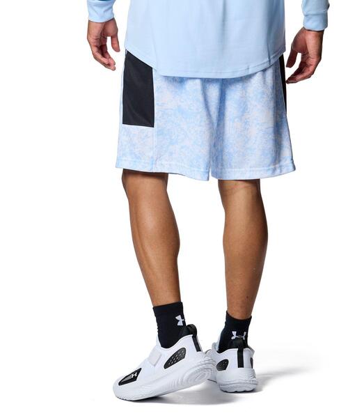 UNDER ARMOUR(アンダーアーマー)の「UAベースライン プリント ショーツ(バスケットボール/メンズ)(その他パンツ・メンズ・ブルー系・XL/L/M)」の2枚目の写真
