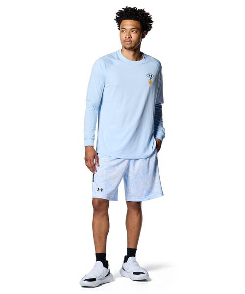 UNDER ARMOUR(アンダーアーマー)の「UAベースライン プリント ショーツ(バスケットボール/メンズ)(その他パンツ・メンズ・ブルー系・XL/L/M)」の3枚目の写真