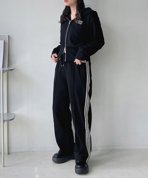 美品　パーリーゲイツ　ニットパーカー　ダブルジップ　赤　ロゴ刺繍　1/M 楽天市場】パーカー ニット ジップパーカー レディース ダブル