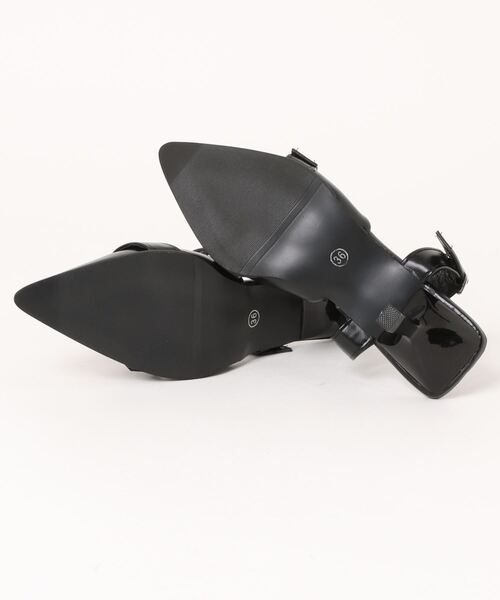 HALEY PESCA(ヘーリーペスカ)の「HALEY PESCA/ポインテッドトゥ ベルトハイヒールサンダル(サンダル・レディース・ブラック/シルバー/アイボリー・38/40/36)」の4枚目の写真